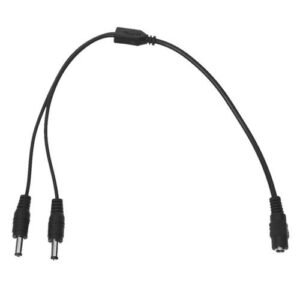 Plug To 2 Power DC 30cm 5.5x2.1mm CCTV Female Male 1 Jack