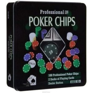 Professional Poker Chips, 100 Pcs