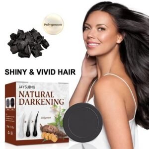 JAYSUING Natural Hair Darkening Black Soap For Gray Reverse Bar Soap