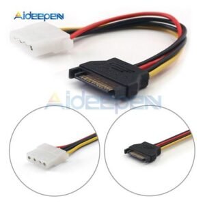 Female Pin Power TO IDE IDE Molex SATA To Cable 4 SATA 15