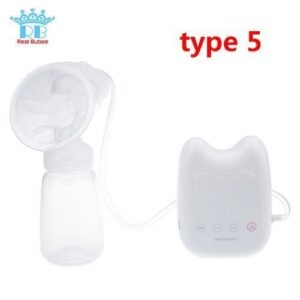 Real Bubee Single/double Electric Breast Pump With Milk Bottle Infant Usb Bpa Free Powerful Milk