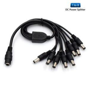 To DC 1 Female Power 5 3 Splitter 2.1*5.5mm 2 Plug 4 8 Male