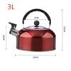 Large Capacity Whistling Kettle Durable Stainless Steel