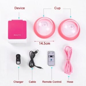 Body Shaping Vacuum Cupping Massager Therapy With Breast Enlargement Pump Massage Cup & Cellulite Remover Machine