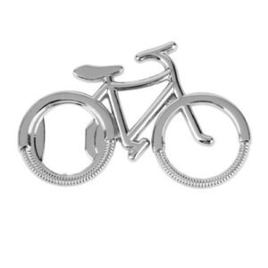 Bicycle Bike Metal Beer Bottle Opener Wedding Anniversary Party Gift Keychain Silver