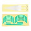 Reflective Stickers Safety Set Warning Wheel Green White