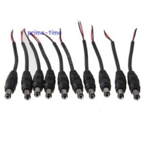 Plug Jack Plug Cable DC Power 10pcs Male Connector 12V