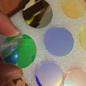 6pcs Gobo Projector Color Filter 37.5mm Dichroic Glass