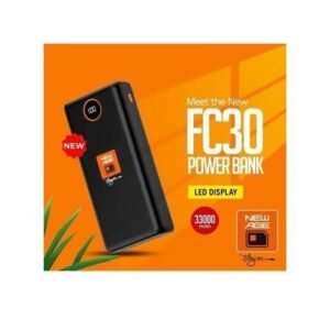 New Age 30000mAh Power Bank With Lamp@Free Cable Inside