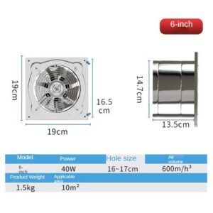 6/7/8inch Inline Extractor Exhaust Fan Ventilation  Fan