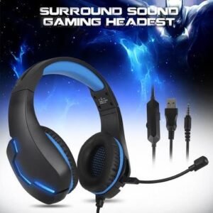 J10 3.5mm Gaming Headset With Deep Bass Stereo Speaker With Microphone And LED Light For Xbox One, PS4, PC Computer, PS Vita, IOS Device, Android Device