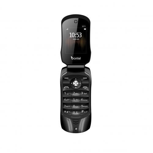 Bontel 911 1.77 Inch Color Display,Flip Phone- Black