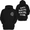 Jones Wears Anti Social Customised Hoodie (Black)