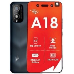 itel A18, 5.0" Screen, 32GB + 1GB RAM, 2500mAh Battery,- Grey