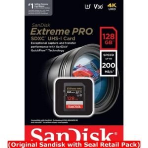 SanDisk Extreme PRO SDXC UHS-I C10 U3 MicroSD 128GB SDSDXXD