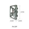 8/10 Inch Powerful Industrial Ventilation Extractor Metal