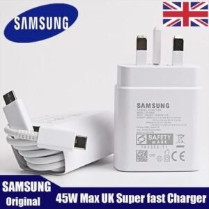 Samsung 45W Type-C Super Fast Charger For Samsung S22 Ultra S22+ S21 Note20 - White