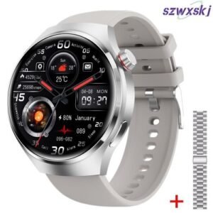 GT4 Pro Smart Watch 1.6? 360*360 Wireless Charging Bluetooth Call NFC Business Watch 380 Large Battery