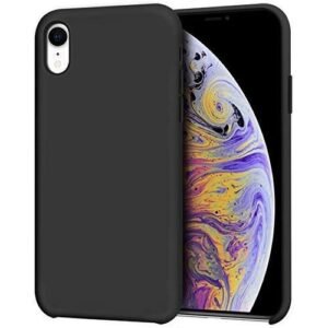 IPhone Xr Sleek Silicon Pouch - Black With Anti Scratch