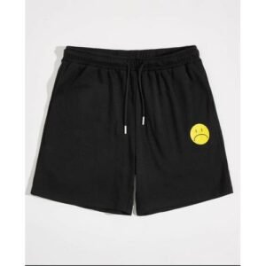 Jones Wears Smiley Casual Shorts (Black)