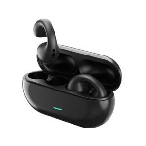 Ear Clip Bluetooth Headphones Bone Conduction Headphones Wireless Earbuds 3D Surround Sound Bass Sports Headphones with Microphone