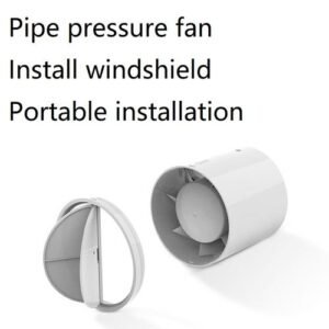 220V 4inch Duct Exhaust Fan Ventilator  Vent Hood Fan For