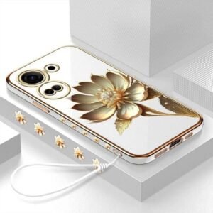 Tecno Camon 20 Case Lotus Flower Soft 6D Plating Phone Back Cover