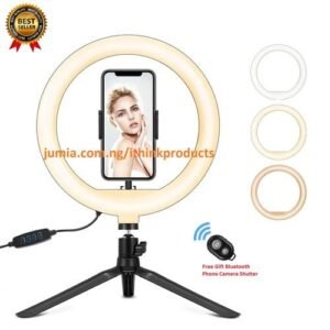 Selfie Ring Light Led Phone Holder Desktop Tripod Stand