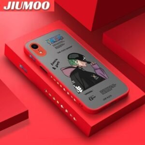 JIUMOO IPhone Xr Case Naruto Frosted Back Cover