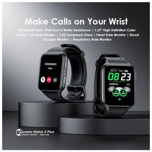 Oraimo Water Resistance 2Plus Quick Call Monitor Smart Watch