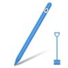 Silicone Touch Screen Stylus Pen Case Protective-Light Blue
