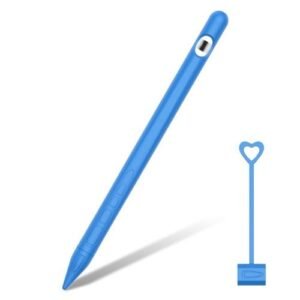 Silicone Touch Screen Stylus Pen Case Protective-Light Blue