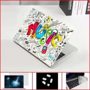 3D Colorful Pattern Laptop Case For Apple Macbook M1 M2 Chip Air 13.6 15.3 Pro 14 16 Retina Touch Bar ID 11 12 13 15 inch Cover