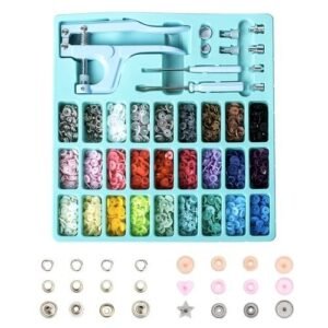 Plastic And Metal Snap Buttons With Snaps Pliers Set,300