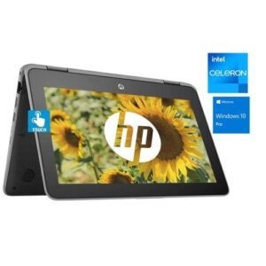 Hp ProBook 11 X360- Intel CELERON LAPTOPS - 128GB SSD-TOUCHSCREEN 4GB RAM Windows10 Pro + Laptop Pouch