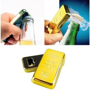 For Fridge Plastic Gadget Bar Beer Fake Kitchen Bar Bullion Opener Gold Magnet Imitation Tools Cap 1pc Remover Bottle Decor With