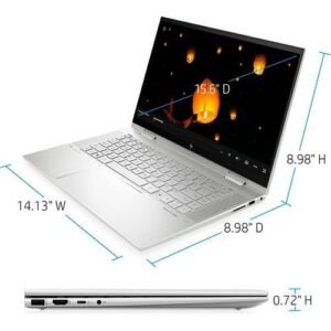 Hp Envy 15 X360 12th Gen, Intel Core I7 (16GB/1TB SSD) Touch/Backlit Keyboard,  Wins 11+Bag