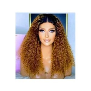 2tone Curly Hair Wig With Closure T1b27