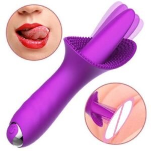 Tongue Vibrator Clitoris Nipple Sucker Dildo