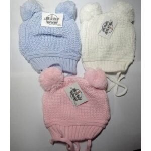 3 Piece Beautiful Stylish New Born Baby Caps Till Grow Up
