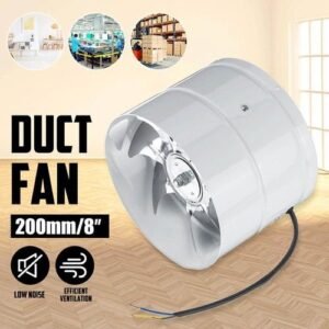 Round Duct Fan 8 Inch High Speed And Quiet Industrial Exhaust Fan Ventilation Fan Exhaust Fan Exhaust Fan 200mm