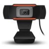 Rotatable Camera HD Webcam 720P USB Camera Video Recording Web Camera With Microphone For PC Computer Black+orange