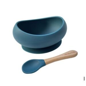 Silicon Suction Bowl And Spoon Set