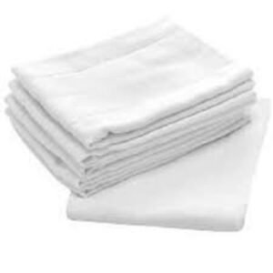 Baby Multi Purpose White Towels -Napkins