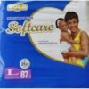 Softcare Baby Diaper Jumbo L (Size 4) 87Count