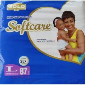 Softcare Baby Diaper Jumbo L (Size 4) 87Count