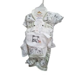 New Born 8 In 1 Pieces  Arrival Wears Unisex Colour