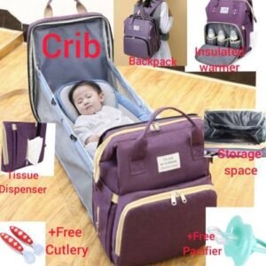 Multipurpose Foldable Baby Bed And Diaper Bag