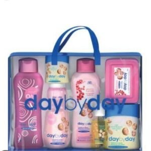 Day By Day New Baby Set (Almond Oil,Soap,Baby Cologne,Powder,Wipe,Cream Jelly)