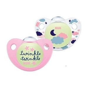 Nuk Night & Day Soother Pink 6-18m 2Pk